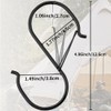 HCTESCO Heavy Duty Large S Hooks, 4.96 inch, Black, Set