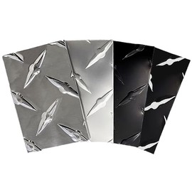 DLDIRECT Stone Guard Aluminum Sheet Metal | Trailer and RV Accessories | Genuine Commercial-Grade Diamond Plate|USA-Made DiamondLife Rock - Heavy-Duty Commercial Grade Tread Camper 3" X 2" (Sample)