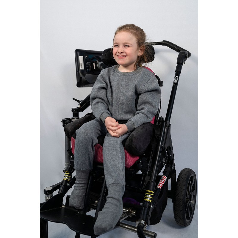 Snugabye Adaptive Back-Zip Convert-A-Foot Sleeper (Grey, 12)