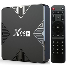 X98H Android Box 12.0 Andorid TV Box 4GB RAM 32GB ROM H618 Quad-core 64-bit ARM Cortex-A53 with Dual Wi-Fi 6.0 2.4G/5.8G, BT 5.0 Ethernet 100M 8K 3D USB 2.0 Ultra HD