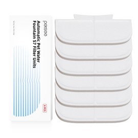 6-Pack Replacement Filters for PETSEE S7 Series Automatic Pet Water Fountain – Triple Filtration System, Removes Impurities & Hair, Easy to Use, Replace Every 4 Weeks
