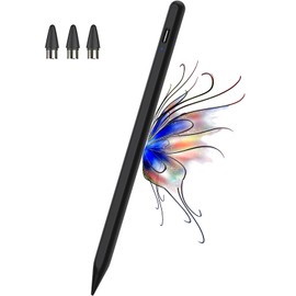Kenkor Stylus Pen for Touch Screens with Magnetic Design, Stylus POM 1.5mm Nib for Android iOS Stylus Pen -Pad/Pro/Air/Mini/Phone/Smartphones and Tablets Devices (Black)