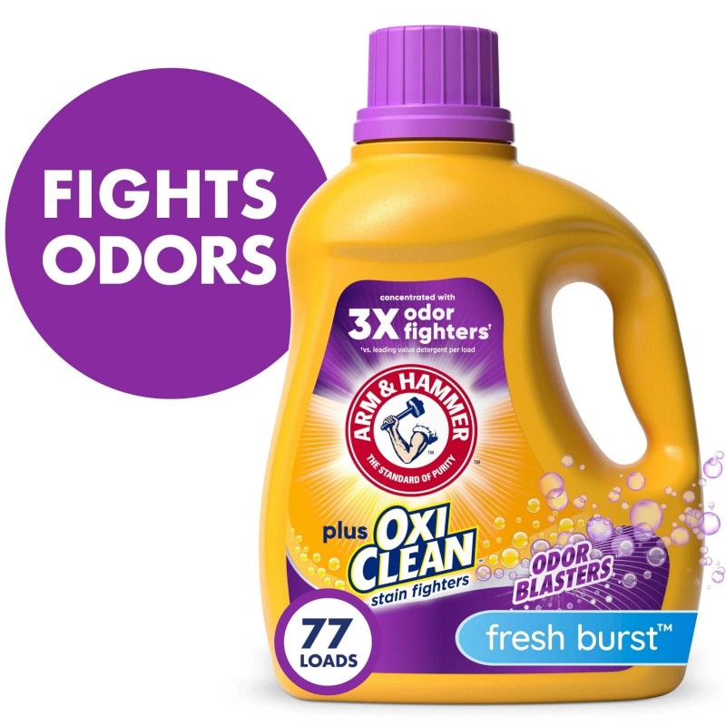 ARM & HAMMER Plus OxiClean Odor Blasters Liquid Laundry Detergent,