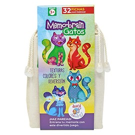 Duck & Donkey Memo Brain Gatos, Juego de Memoria