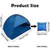 Blue Mini Head Tent, Size M Pop-Up Beach Tent, Beach