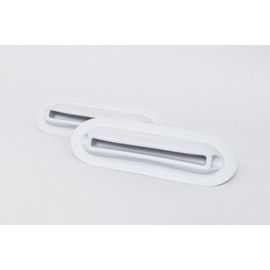 Borika 2 x Deep Opening Seat Carrier Seat Holders for Dinghy Seats Grey