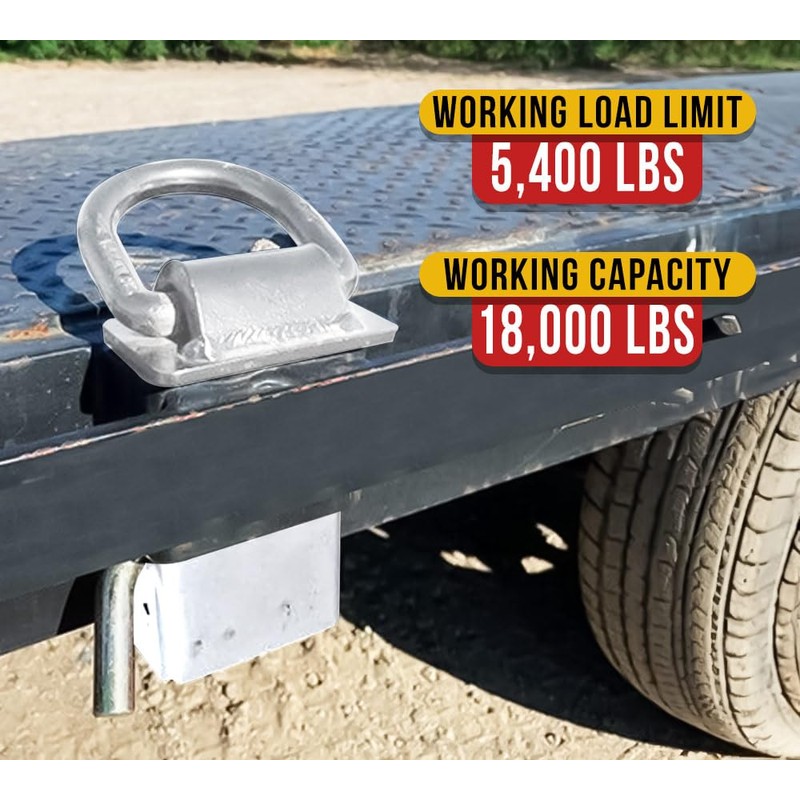 Mytee Products Heavy Duty Adjustable Trailer Stake Pocket D Ring