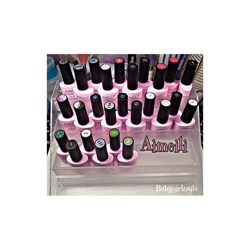 AIMEILI Acrylic Cosmetic & Nail Polish Display Stand Holder