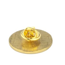 41 Commando Royal Marines Military Round Gold Colour Badge And Velveteen Bag