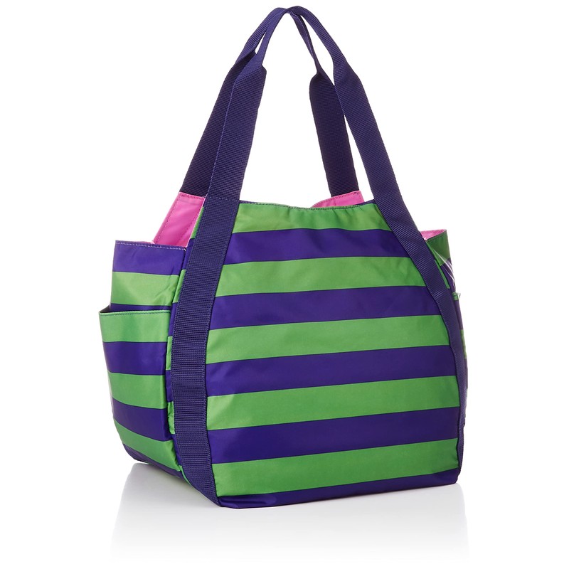 Hannafura CMO-RTT-BGR Round Tote Bag, Women's, Border Green