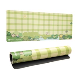 KiiBOOM X Cosydiaries Rainy Froggy Day Desk Mat, Non-Slip, 35.4’’ x 15.7’’