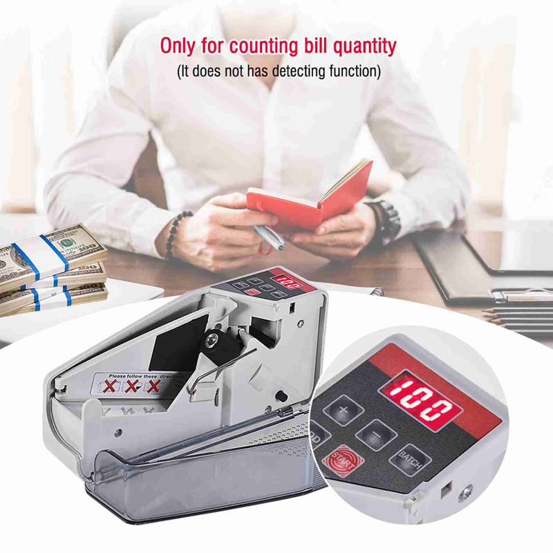 Portable Mini Handy Money Counter Worldwide Bill Cash Banknote Note