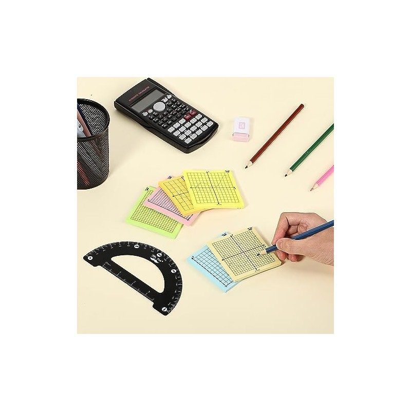 Mr. Pen- Graph Paper Sticky Notes, 6 Pads, 3x3 Inch,