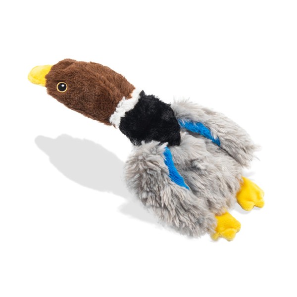 Calibonbon Extra-Plush Duck Dog Toy with 2 Squeakers & Crinkle