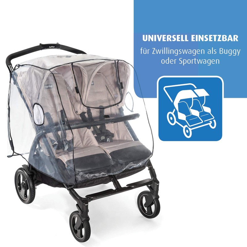 Reer PEVA Twin Pushchair Raincover