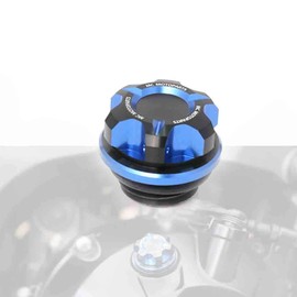 MC MOTOPARTS T-Axis Blue CNC Oil Filler Cap Compatible with CBR 600RR +CB 900 Hornet +VFR 1200F +CBR1000RR +CBR 929RR