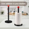 Paper Towel Holder, Cute Wooden Red Ball Kitchen Roll Stand