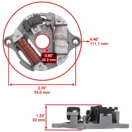 Caltric Stator for Yamaha Pw50 Y-Zinger 50 2001-2024 Yamaha Magneto