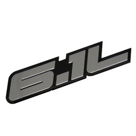 ERPART 6.1L Liter SILVER Engine Real Polished Aluminum Emblem Badge Compatible with Dodge Charger Challenger Magnum Jeep Grand Cherokee Chrysler Hemi 300C SRT-8 SRT8 SRT RT