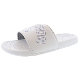 Champion mens Club Slide Slippers, White, 11