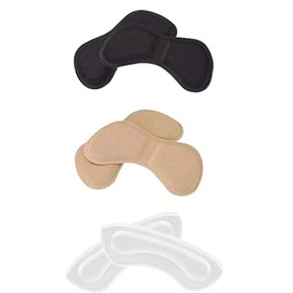 3 Pairs in Pack Soft Comfortable Heel Liners Self Adhesive Shoe Insoles Stickers Foot Care Protector (Multicolor)