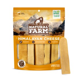 Natural Farm Himalayan Yak Cheese, Protein-Rich, Low-Allergen, Lactose-Free, Gluten-Free, 100% Natural - Large, Net Wt. 32 oz, 907g