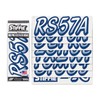 STIFFIE Whipline White/Navy 3" Boat & PWC Registration Decals •