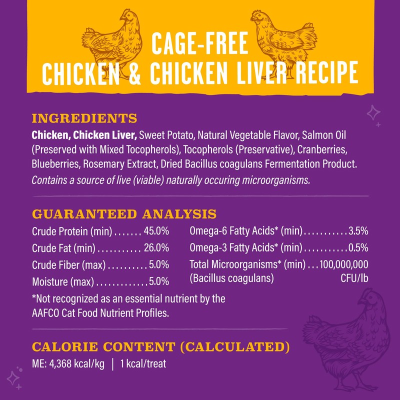 Stella & Chewy's Meowfulls Freeze Dried Cat Treats Chicken &
