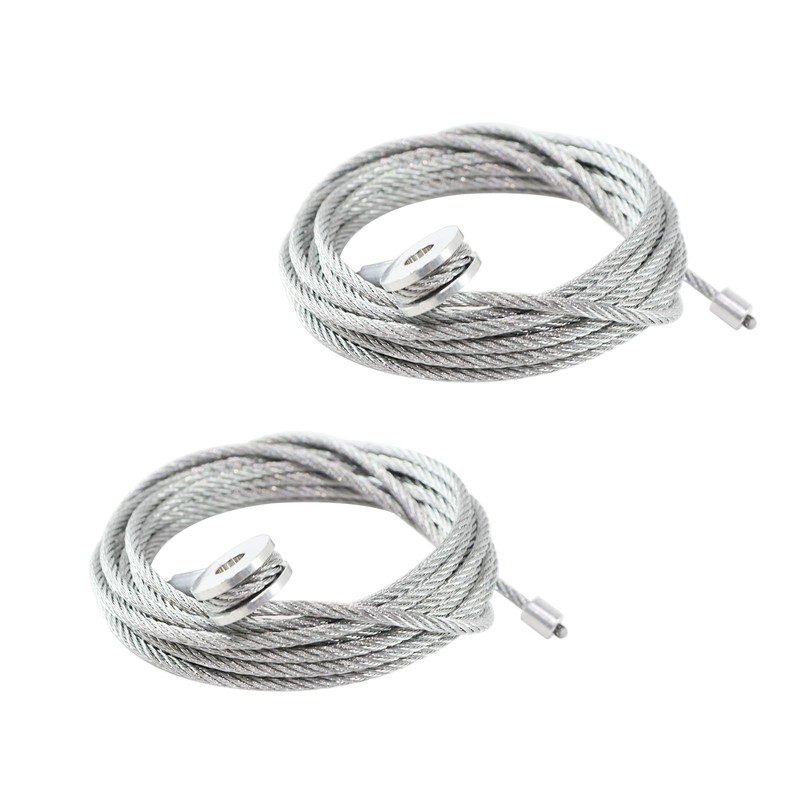 Par (2) cables de repuesto para puerta de remolque de