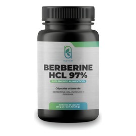 Berberina 600 Mg Hcl 97 Cúrcuma Piperina 60 Caps