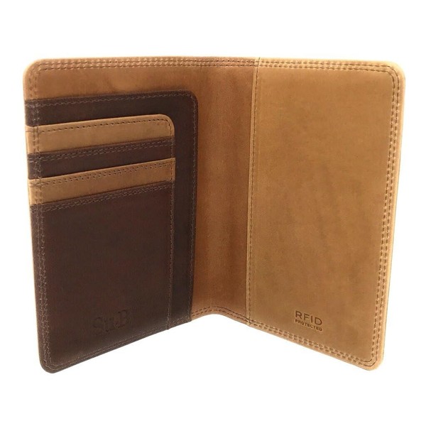 Su.B.dgn Premium Leather Passport Holder - Dutch Design, RFID Protection,