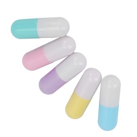 Mini Empty Lipstick Tubes, Lip Glaze Container Portable Refillable Lip Gloss Tubes Mini 20pcs Capsule Shaped with Lid for Lipstick Samples for Travel