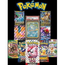 Pokémon Premium Mystery Box Guaranteed Graded Card, Sealed Pack, And 5 Ultra Rar