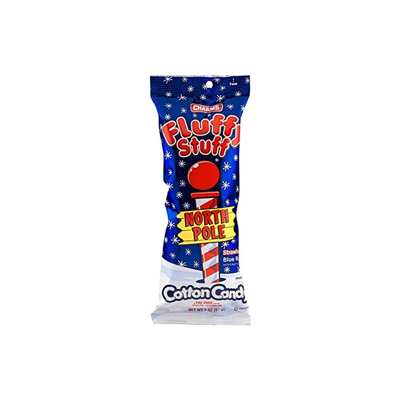 Fluffy Stuff North Pole Stawberry and Blue Razz Flavored Cotton