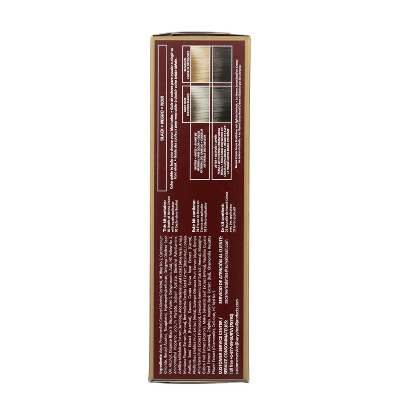 Surya Brasil - Henna Cream for Gray Coverage, Semi Permanent