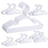 MJRASG 120 Pack White Plastic Non-Slip Baby Hangers, Heavy Duty,