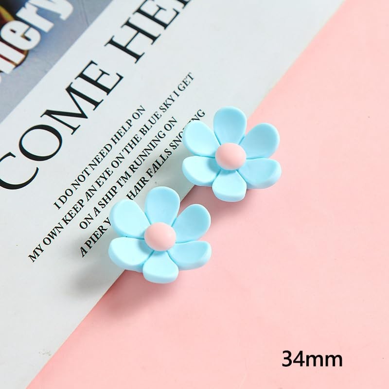 DWUENT 10pcs Flower Fridge Magnets, 2.7cm Single Diameter Cute 3D