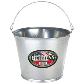 Behrens 1205GS Galvanized Steel Pail, 5-Qt. - Quantity 12