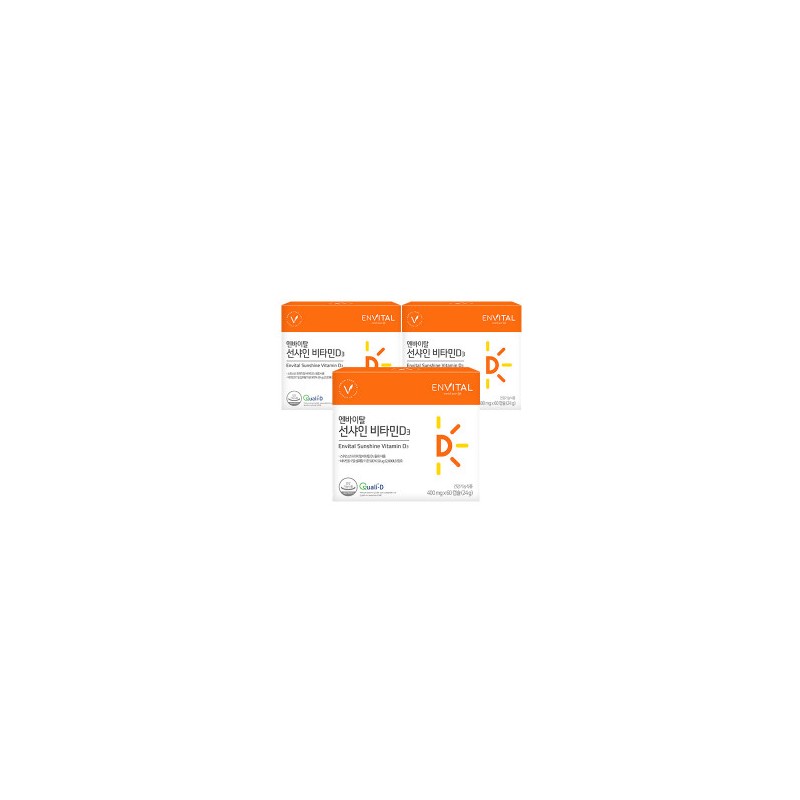 (Envital) Sunshine Vitamin D3 400mg / (엔바이탈) 선샤인 비타민D3 400mg