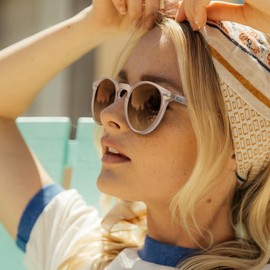 CARFIA Small Face Polarized Sunglasses for Women UV Protection Round Acetate Driving Shades Vintage Retro Style