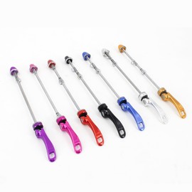 rningo 1 Pair Bike Skewers Ultralight Quick Release Skewers Front Rear Set 115/151 mm Fit for MTB/Road Bike (Sliver)