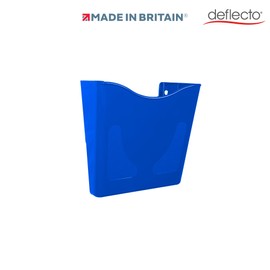 Deflecto Blue Portrait A4 Wall Mounted Document Holder - A4 Sign Holder - A4 Leaflet Holder Wall Mounted Letter Rack - Leaflet Display Stands - A4 Poster Holder - A4 Menu Holders