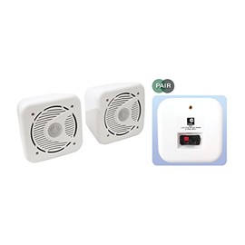 e-audio 5.25 2-Way Mini Box Speakers 80W 8 ohm (white)