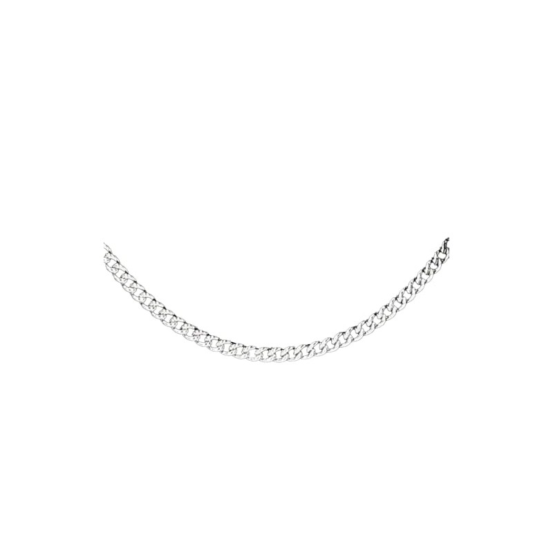 Depesche 11783-003 Collana a maglie larghe, argentata, lunghezza variabile (42
