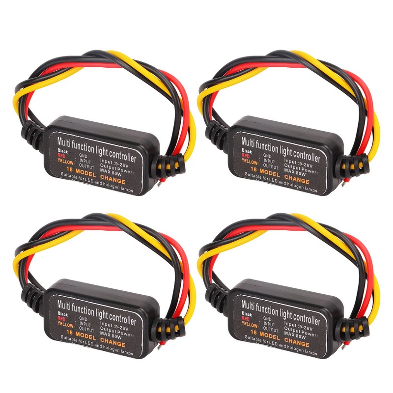Acouto brake flasher module, 4PCS DC9 26V Led Brake Light