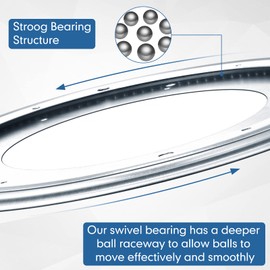 Mumufy 3 Pieces Lazy Susan Hardware Lazy Susan Turntable Ball Bearing Heavy Duty Lazy Susan Base for Rotating Table Kitchen Storage Serving Tray Corner Shelves Book Rack (12 Inch)