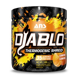 ANS Performance Diablo (35 Servings, 4.9 oz) - Energy Powder for Elevated Strength & Stamina - With Added Kinetq, Garcinia, L Carnitine - Thermogenic Formula - Delicious Flavours (Clementine)