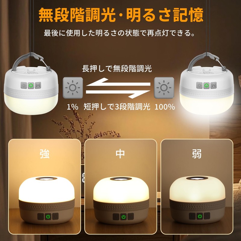 2-in-1 RGB LED Lantern, Camping Lantern, Flashlight Function, Ultra Bright,