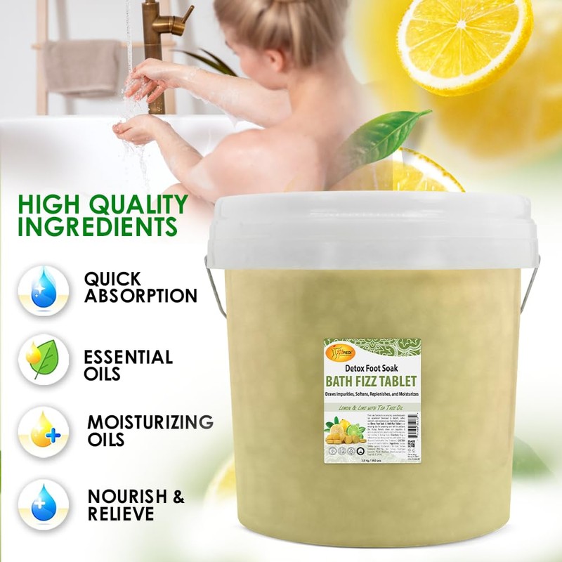 SPA REDI - Bath Fizz Tablets - Lemon Scented -