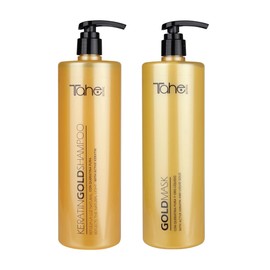 Tahe Keratin Gold Big Kit - Shampoo 1000ml + Mask 1000ml